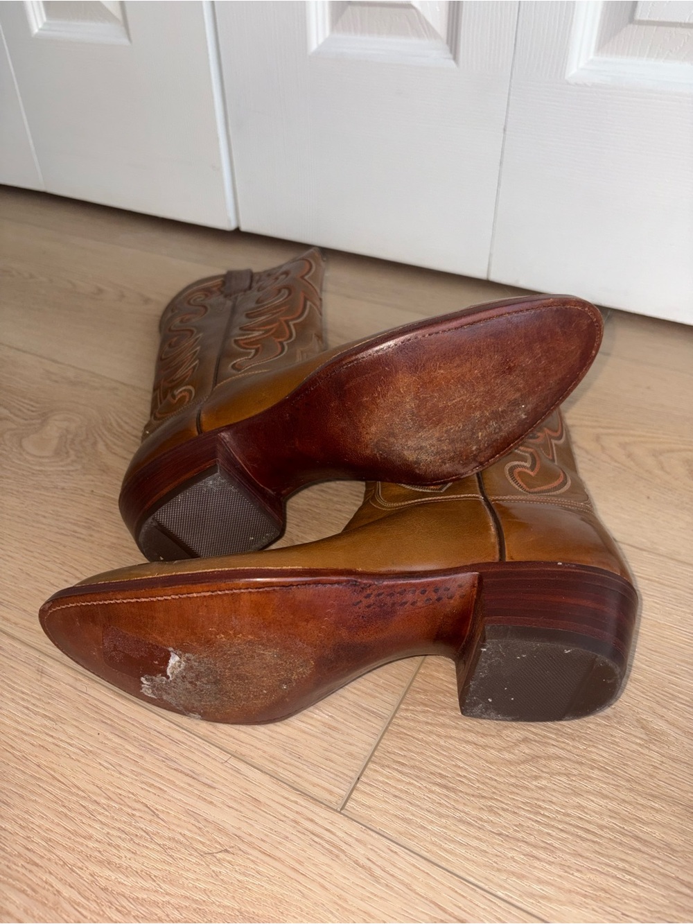VINTAGE Luccheese Western cowboy boots - Picture 4 of 4